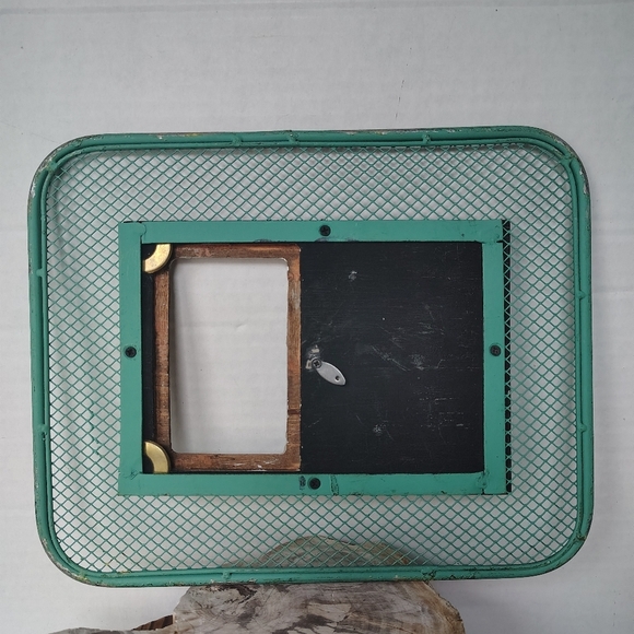 Metal Dog Picture Frame Fence Wood Metal Bone Farmhouse Decor Frame - Picture 5 of 16